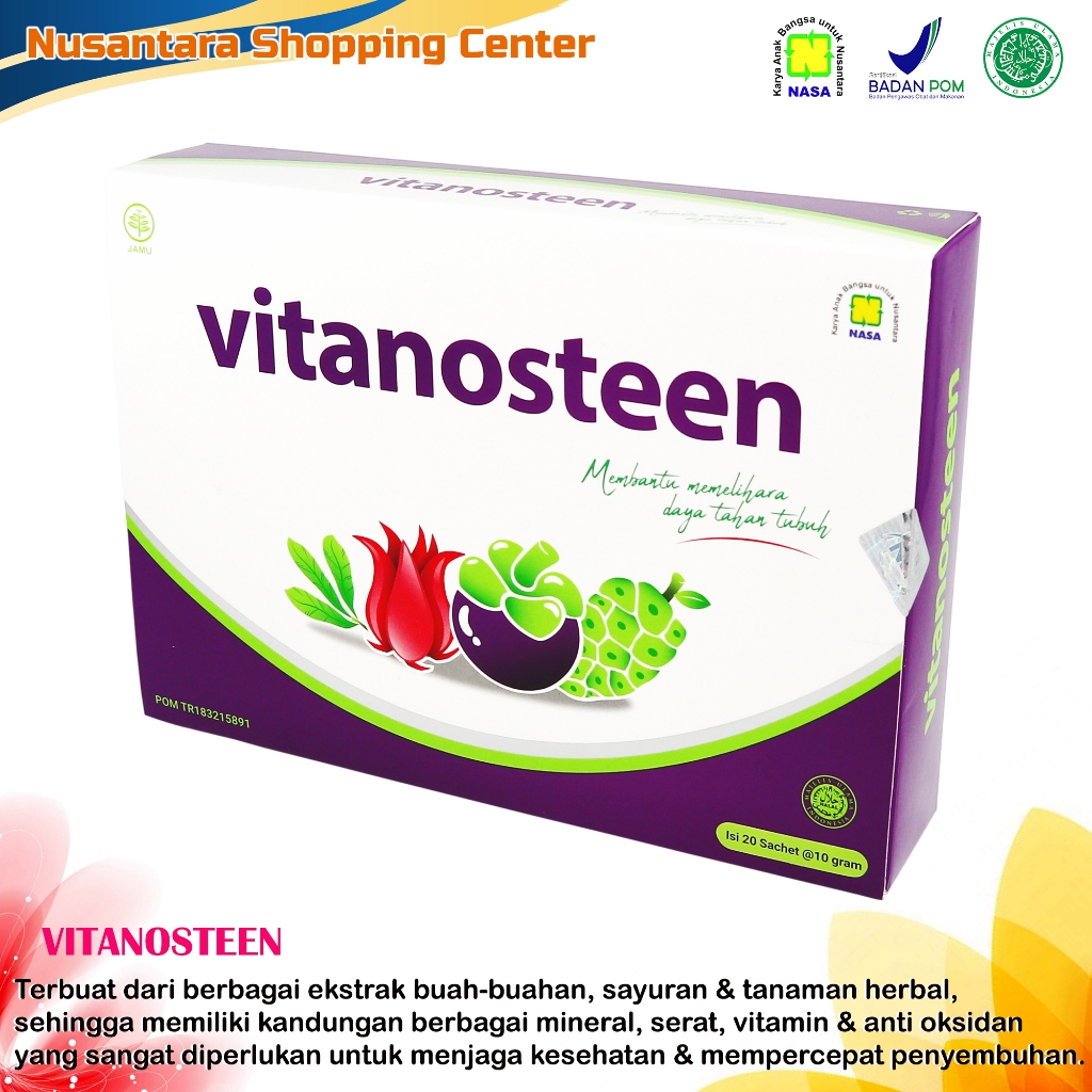 

MINUMAN KESEHATAN KAYA SARI BUAH MENGANDUNG SERAT VITANOSTEEN ORIGINAL