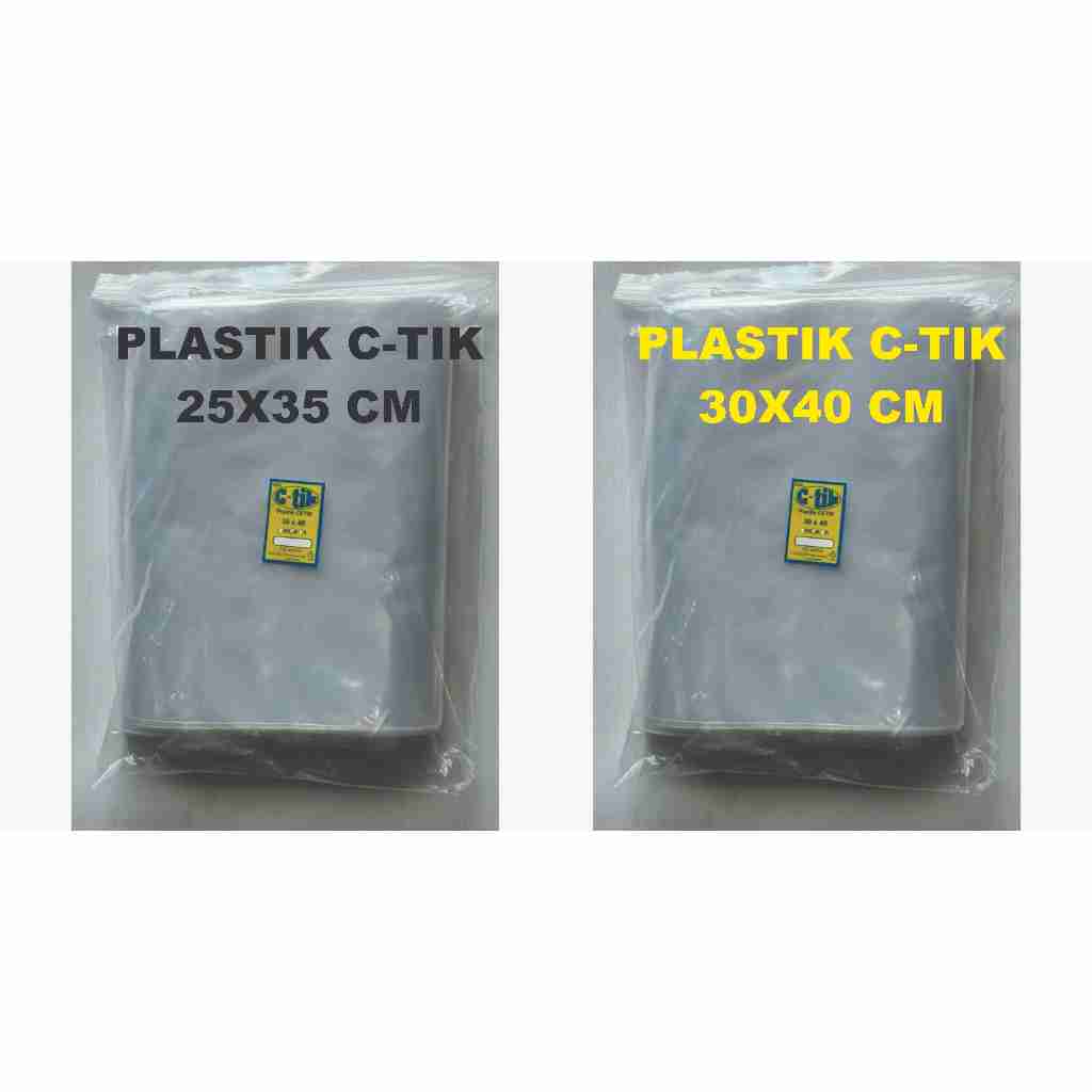 

PLASTIK ZIPLOCK KLIP CTIK 25X35 CM DAN 30X40 CM TEBAL 0.5 MC