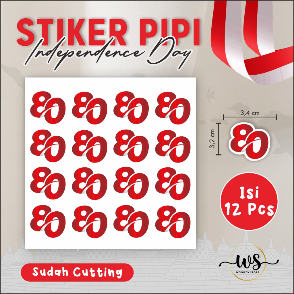 

STIKER PIPI AKSESORIS UNIK SPESIAL KEMERDEKAAN INDONESIA MERAH PUTIH 80