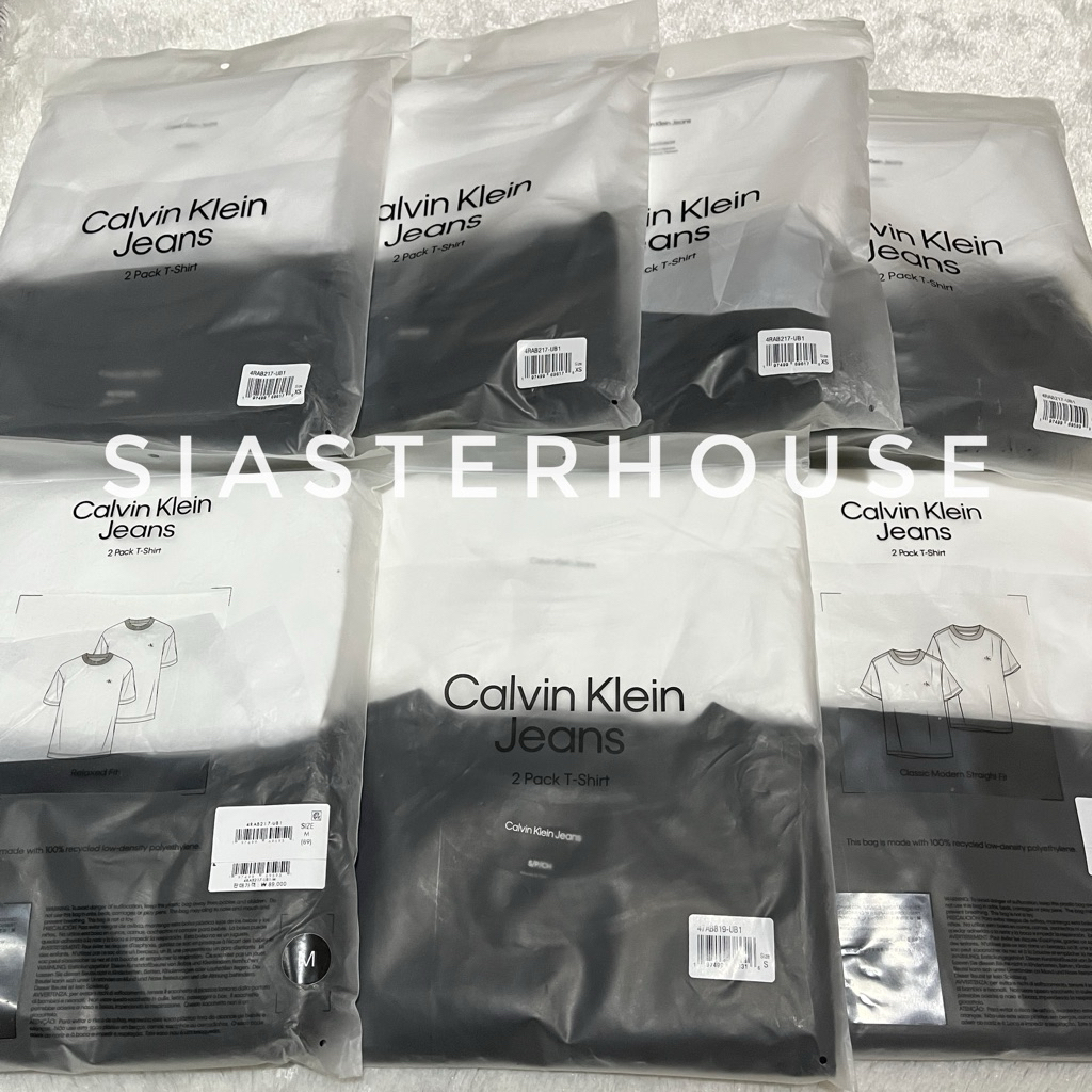 [Ready] Kaos Tshirt Calvin Klein CK Jungkook 1+1 Pack Official
