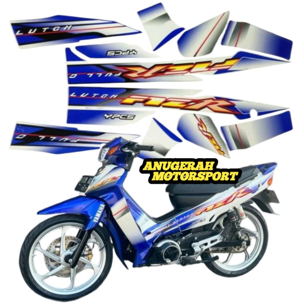 striping sticker lis fiz r 2003 biru putih fizr f1zr