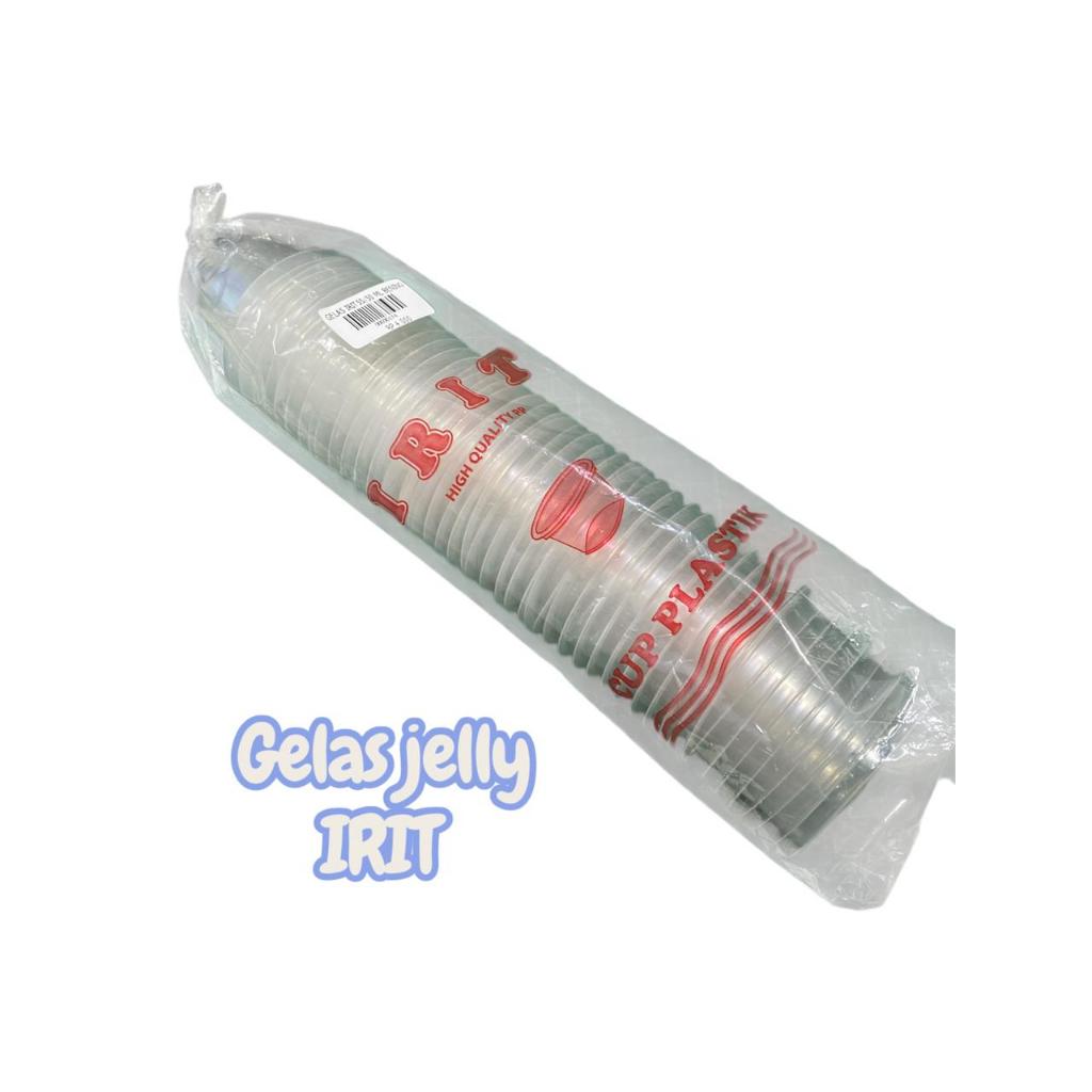 Gelas Plastik/Cup Jelly Puding 50 ml + Tutup
