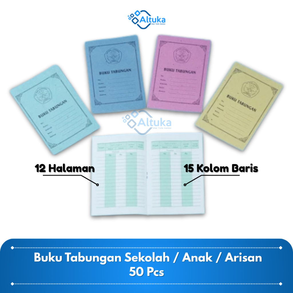 

(50 pcs) Buku Tabungan Anak Sekolah / Arisan