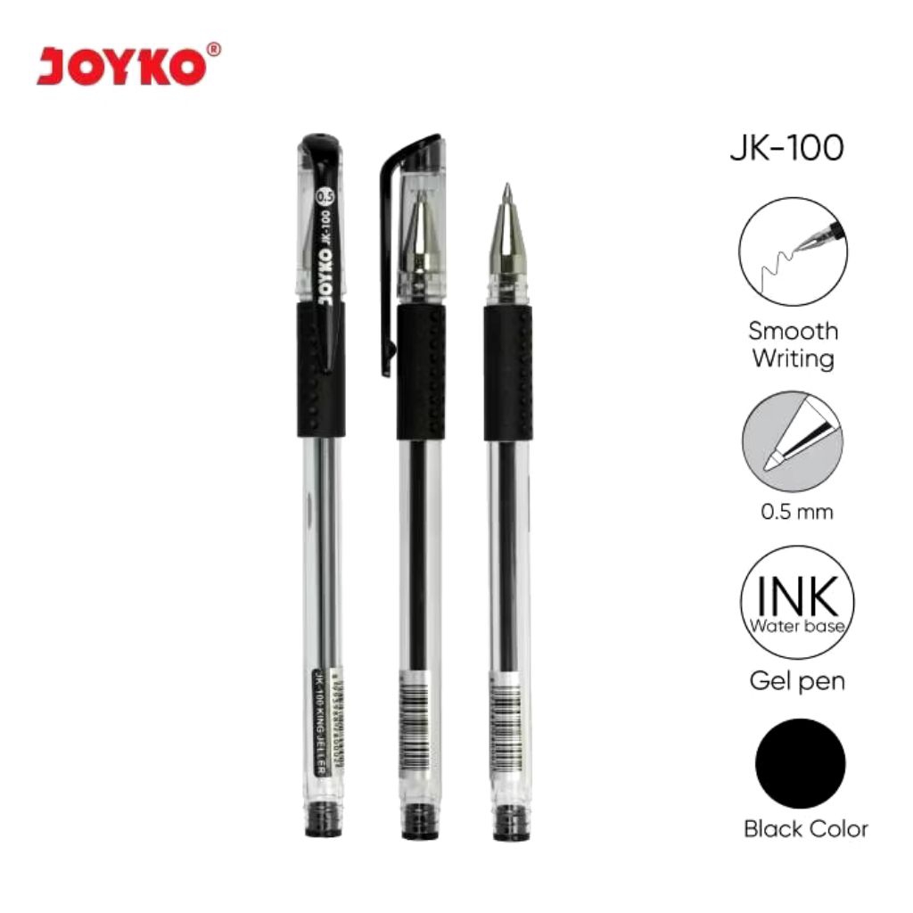 

Joyko JK-100 | Gel Pen 0.5mm | Pulpen Gel | Pena Jel | Bolpoin Gel Water Resistant