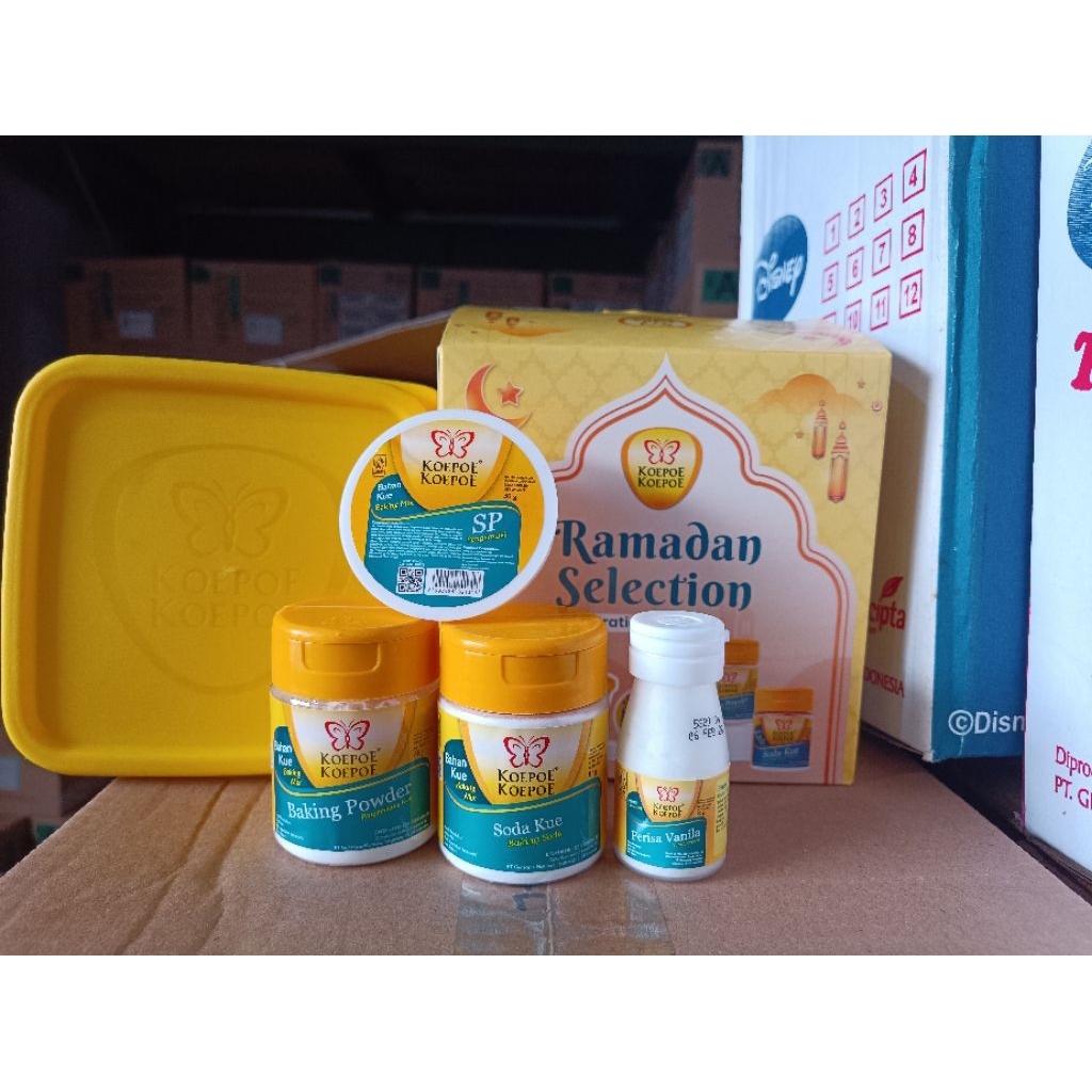 

Paket koepoe koepoe ramadhan selection / paket baking powder sodakue sp vanili crystal/ paket kue roti