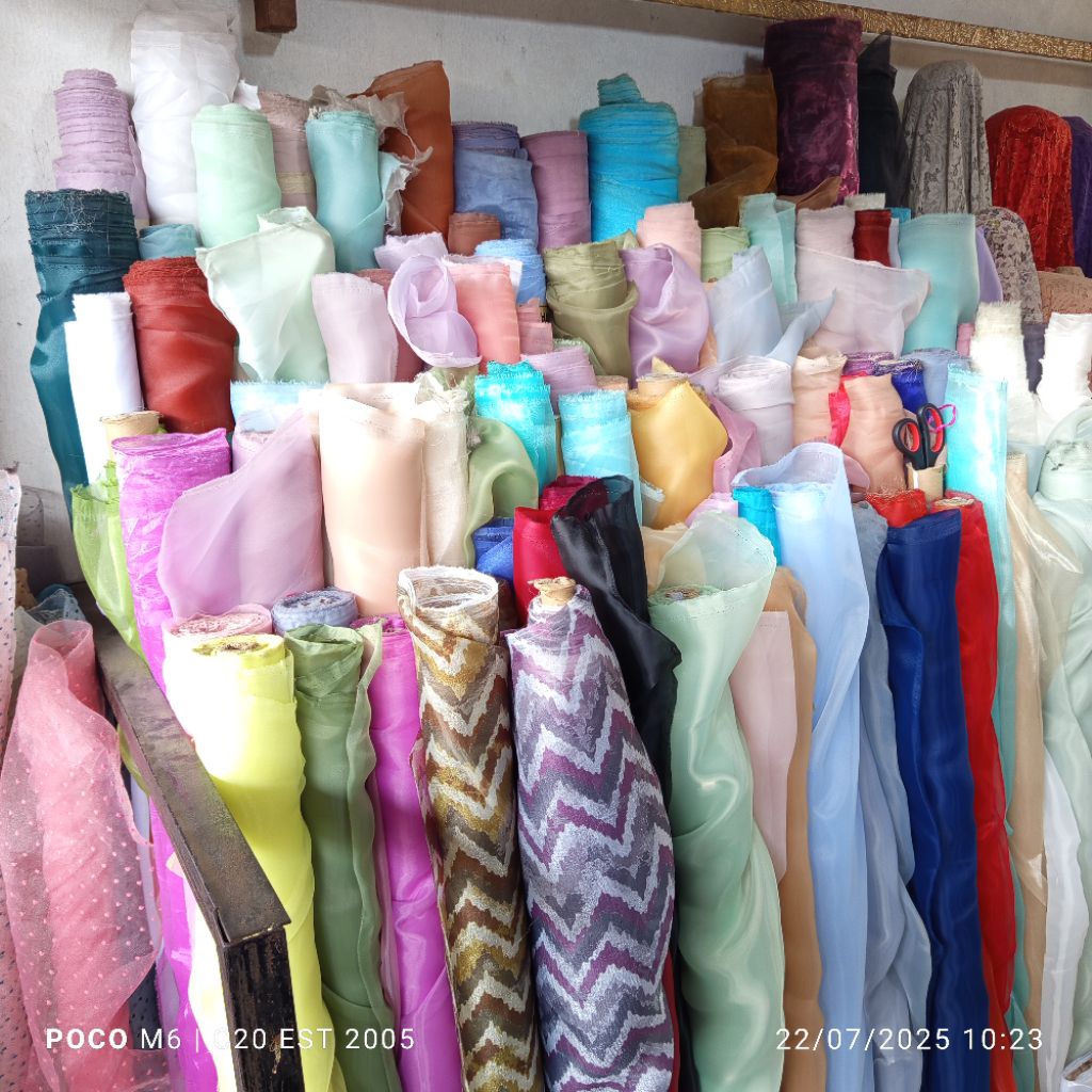 HARGA/0,5 M | BAHAN ORGANZA PREMIUM / KAIN ORGANZA POLOS / KAIN ORGANZA POLOS PREMIUM