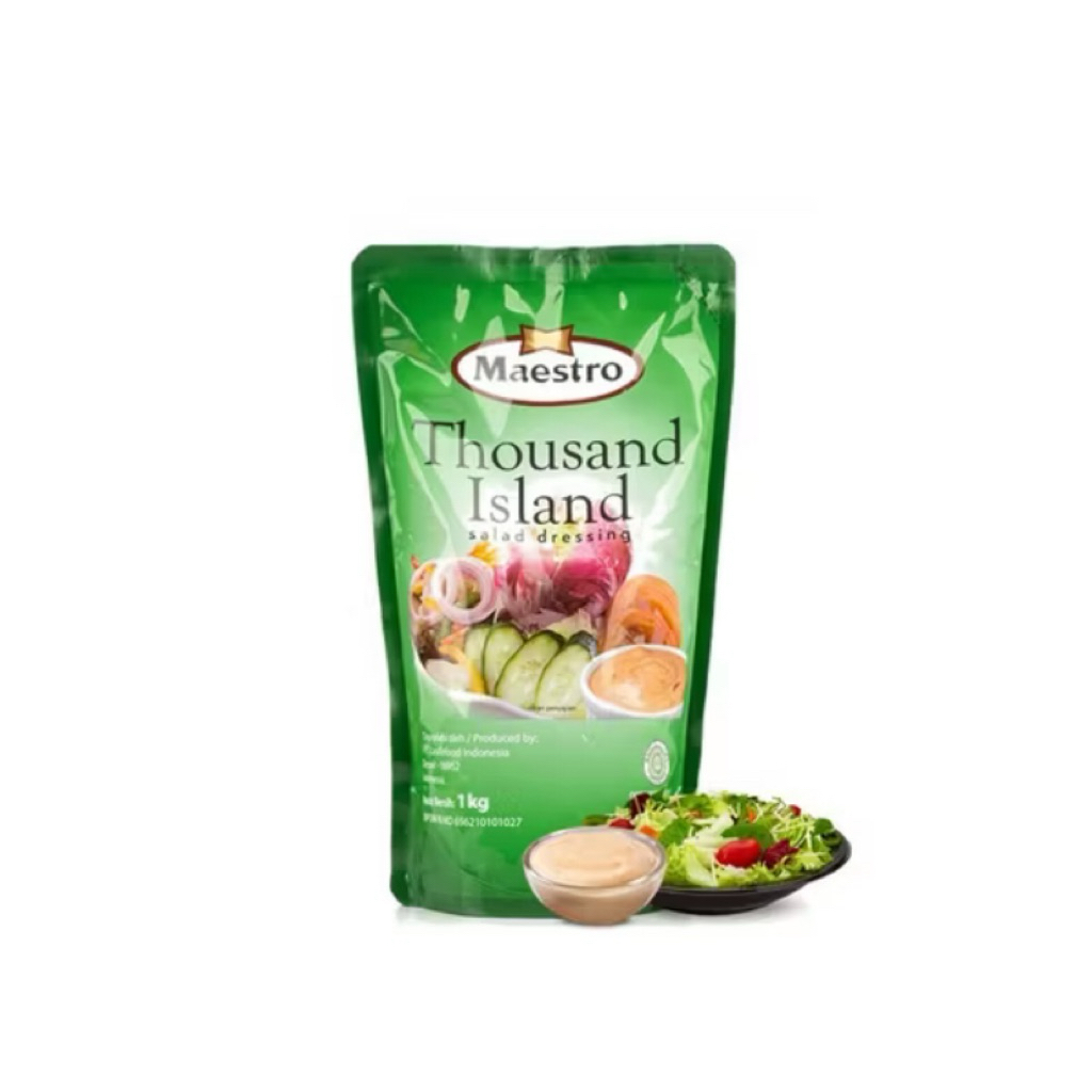 

Maestro Thousand Island 1kg – Salad Dressing Gurih Segar untuk Hidangan Lezat Setiap Hari