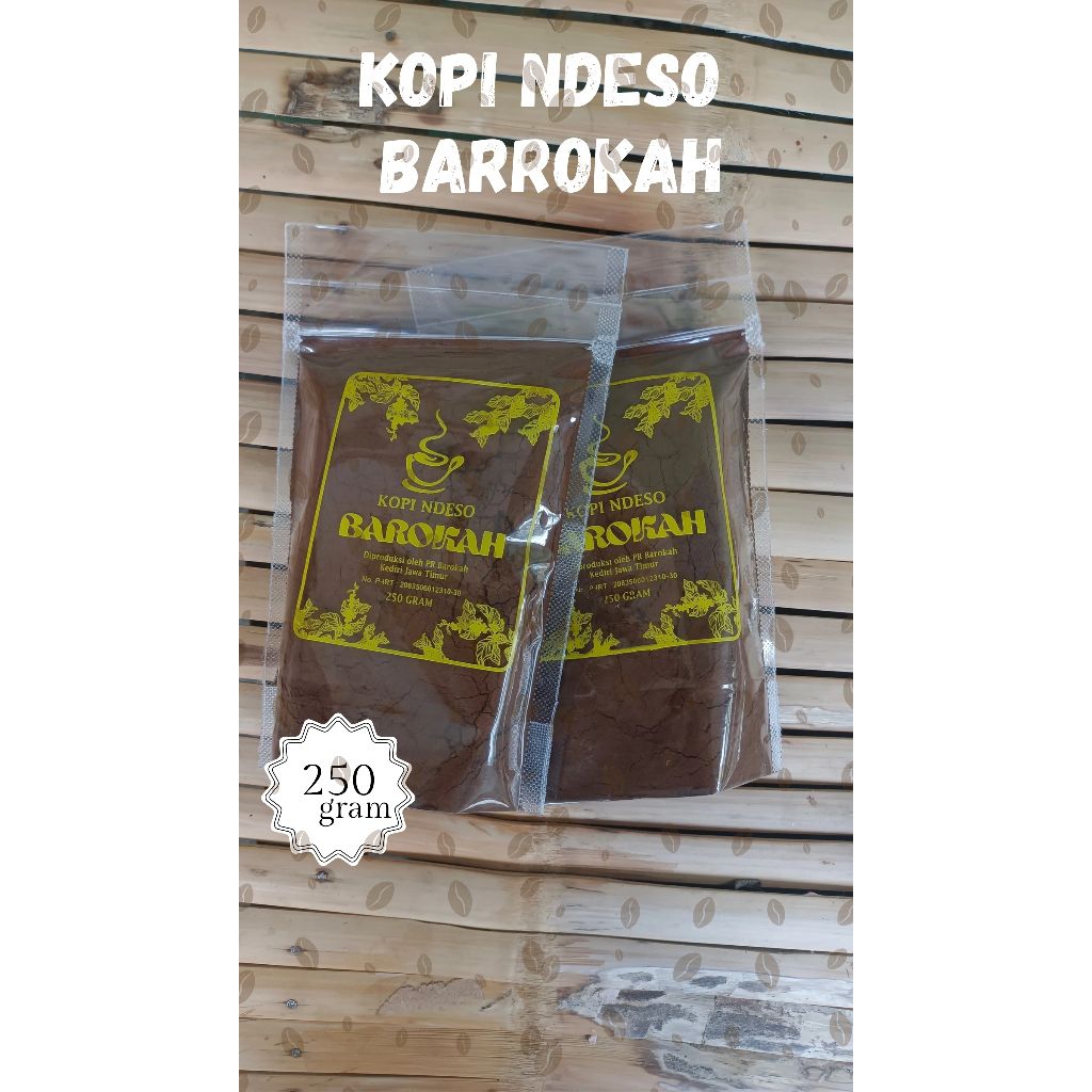 

BUBUK KOPI NDESO BAROKAH kemasan 250 gram, Nikmatnya kopi asli Kediri Jawa Timur