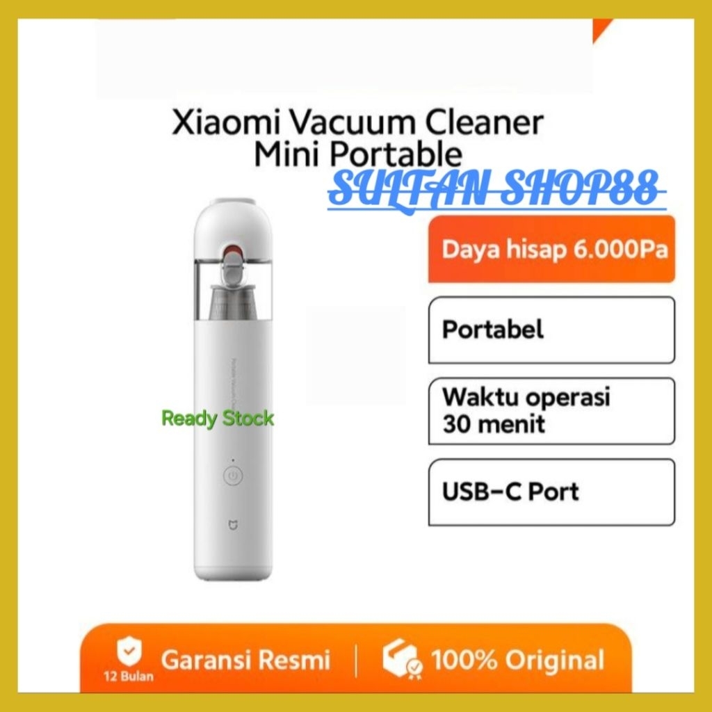 XIAOMI VACUUM CLEANER MINI PORTABLE NIRKABEL I VACUUM CLEANER XIAOMI MINI PORTABLE