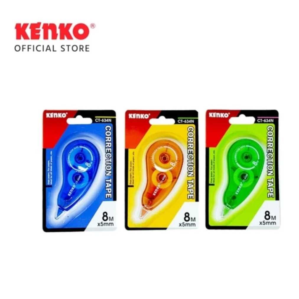 

CORRECTION TAPE KENKO CT 634N - CT 634N ( 8 M x 55 MM ) TIP-EX Roll - 1 Pcs