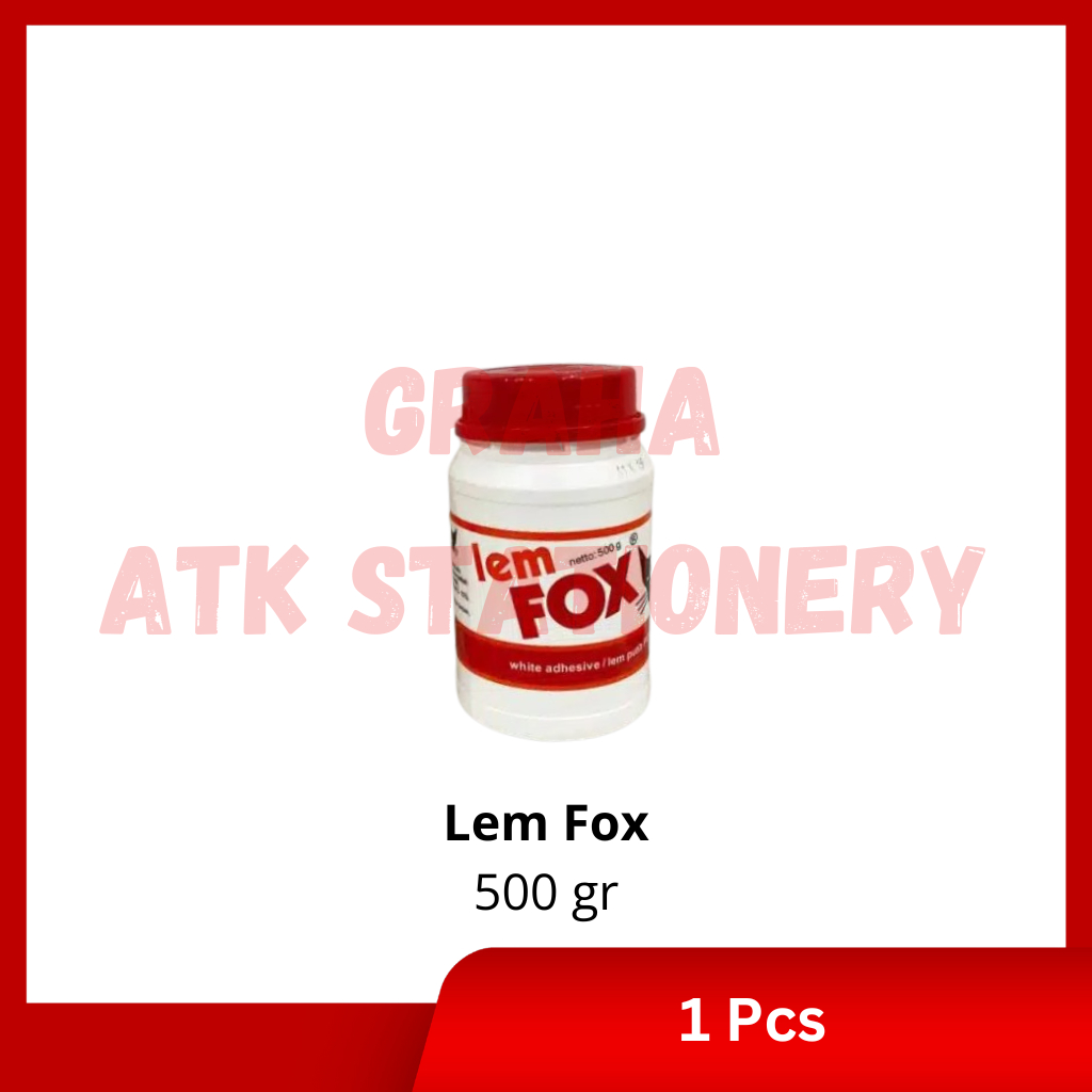 

[1 Pcs] Lem Fox Putih 500gr / Lem Fox Kayu Serbaguna PVAC Botol 500gr