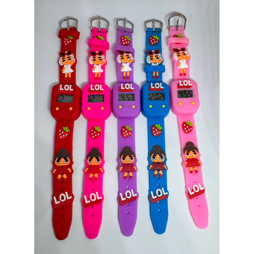 HOT SALE NEW COD Jam Anak Karakter Cewek Cowok Cars Frozen Barbie Batman Spiderman LOL Ben 10 Little