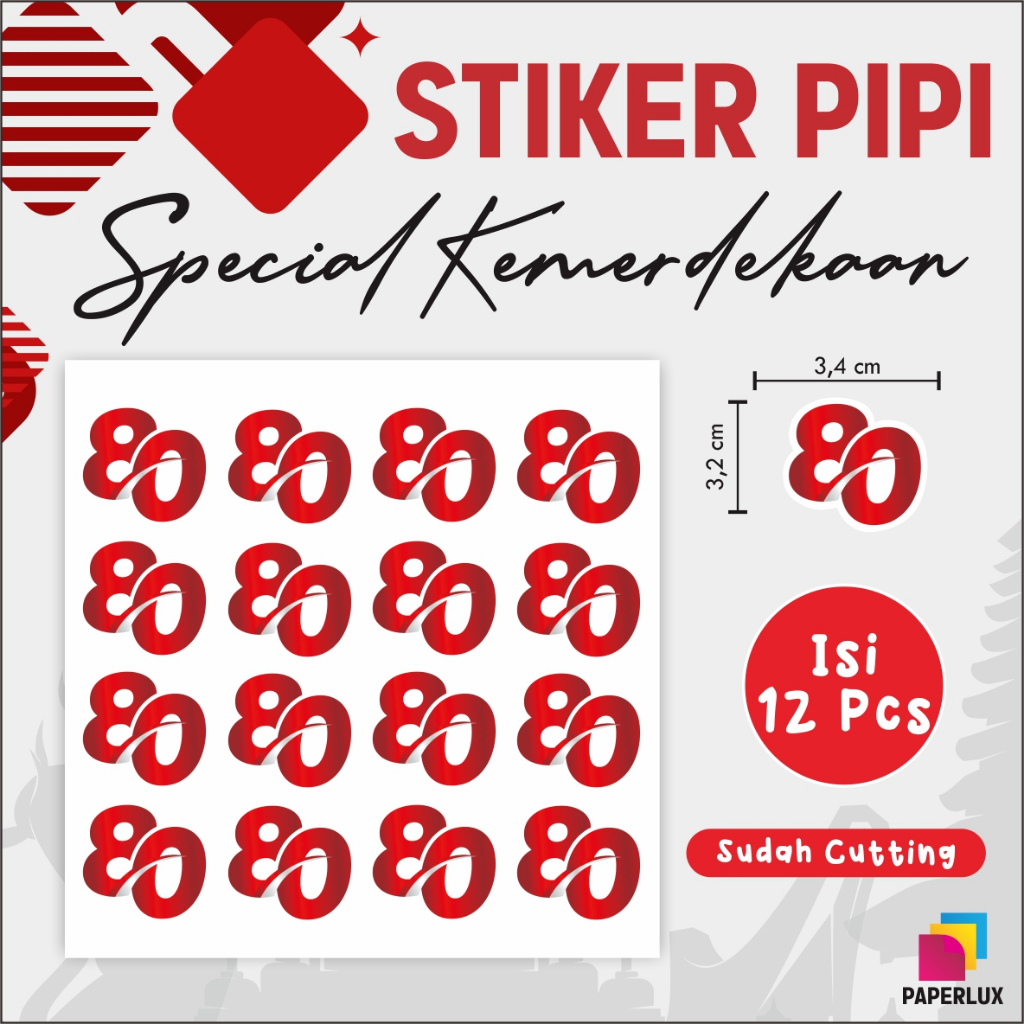 

STIKER PIPI MERAH PUTIH READY STOCK MURAH - TEMPELAN PIPI MERAH PUTIH AGUSTUSAN [80 SAJA]