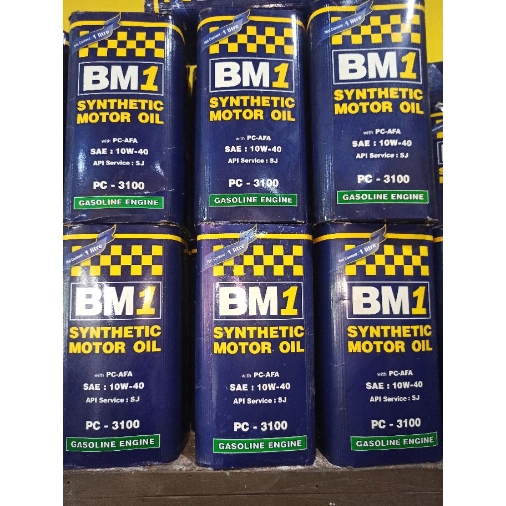 Oli Mesin Mobil Bensin BM 1 PC-3100 SAE 10W-40 API SJ 1Liter