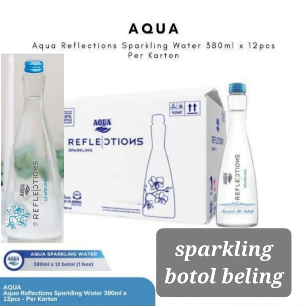 

DUS Aqua REFLECTIONS Sparkling Soda Botol Beling 380 ml isi 12