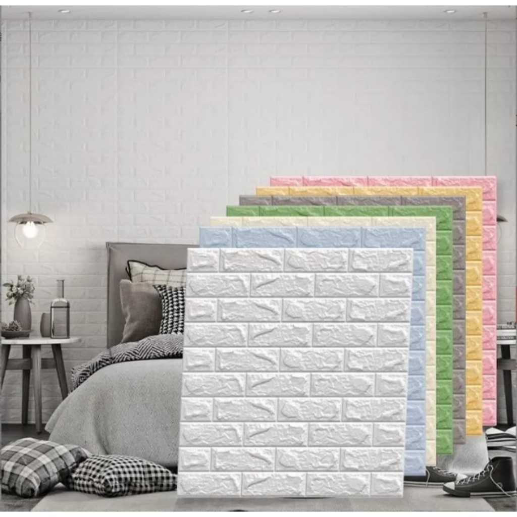 Wallpaper Dinding Foam Stiker Dinding 3d Wall Stiker Dinding Walpaper Dinding