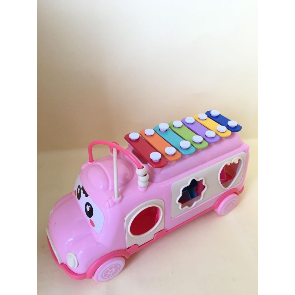MAINAN EDUKASI ANAK MOBIL BUS XYLOPHONE YE 20
