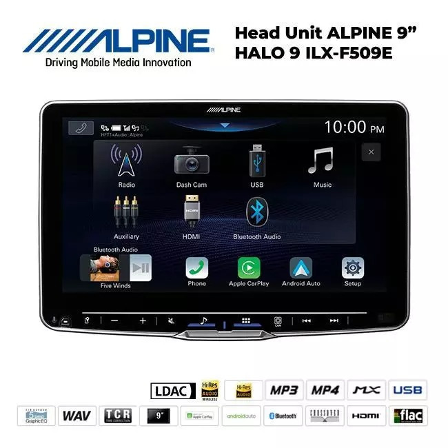 Alpine iLX-F509E 9 Inch Head Unit Hi Res