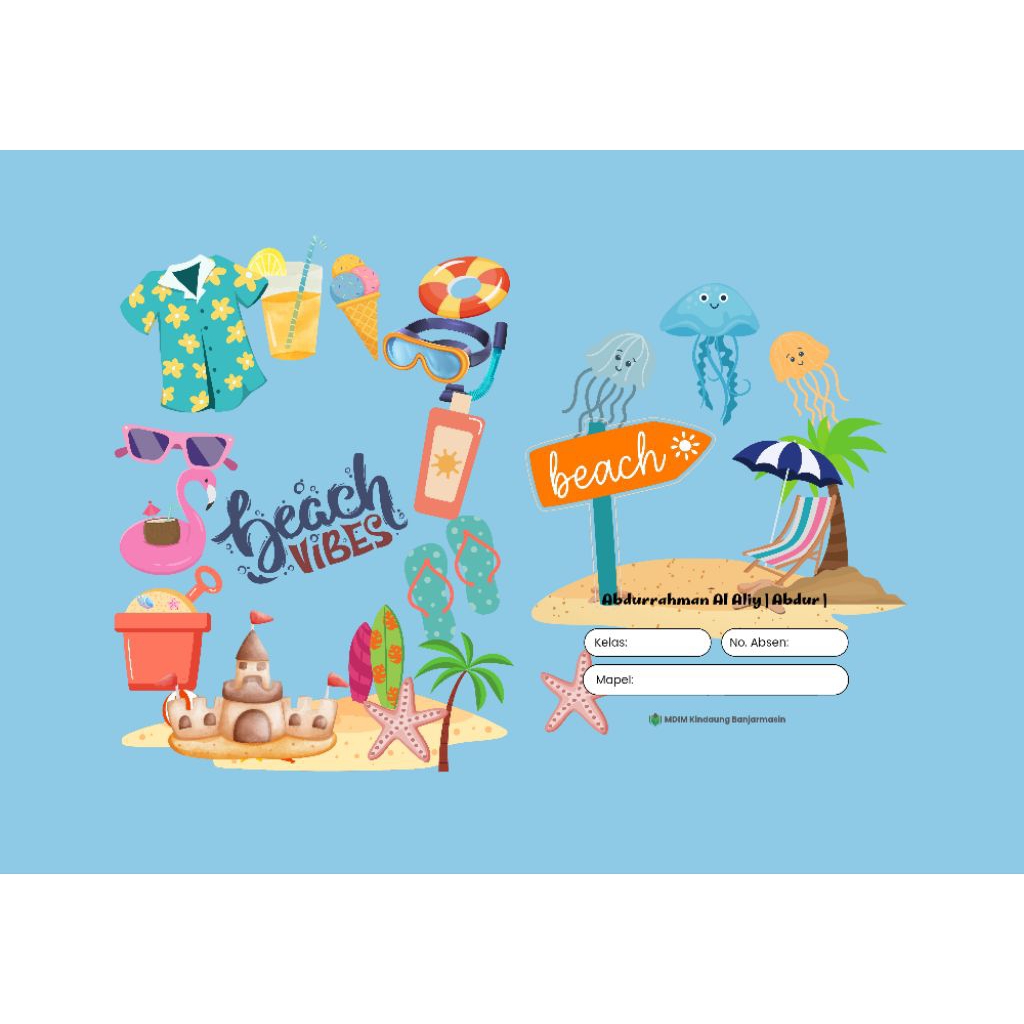 

Sampul buku estetik seri laut