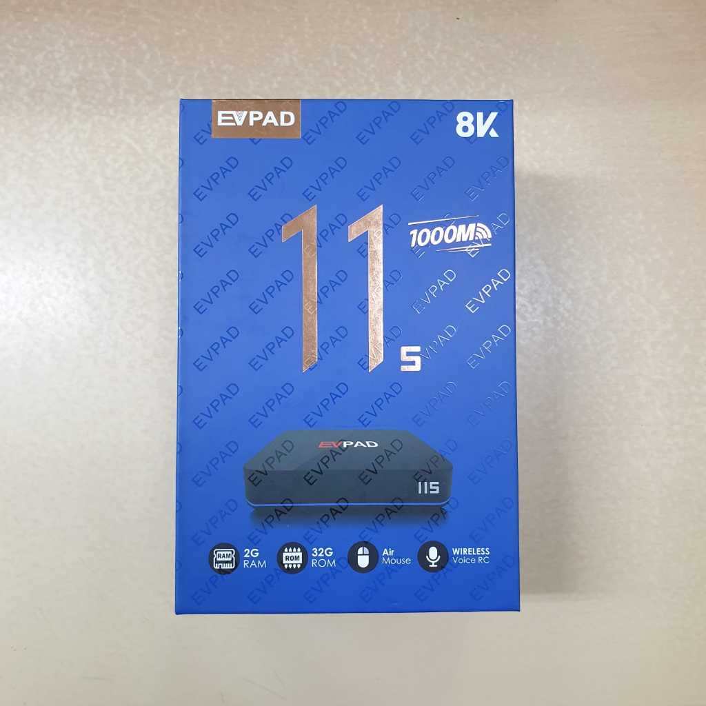 EVPAD 11S Smart TV Box | Android 10 | IPTV Gratis | 4K UHD | WiFi | 2GB RAM 32GB ROM | EVUI 11 Resmi