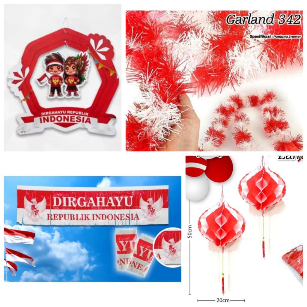 Banner Dirgahayu, Hiasan Dirgahayu RI