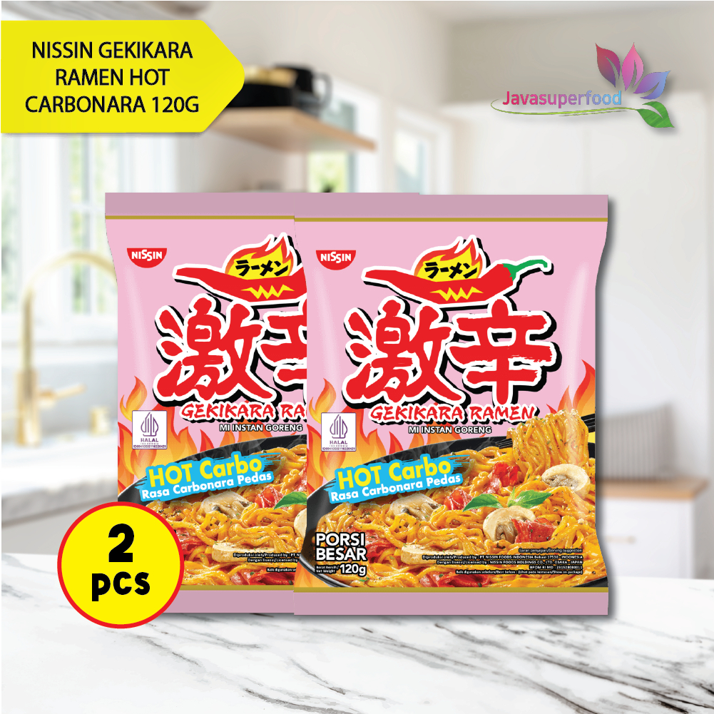 

Nissin Gekikara Ramen Hot Carbo Rasa Carbonara Pedas 120 gram 2 PCS