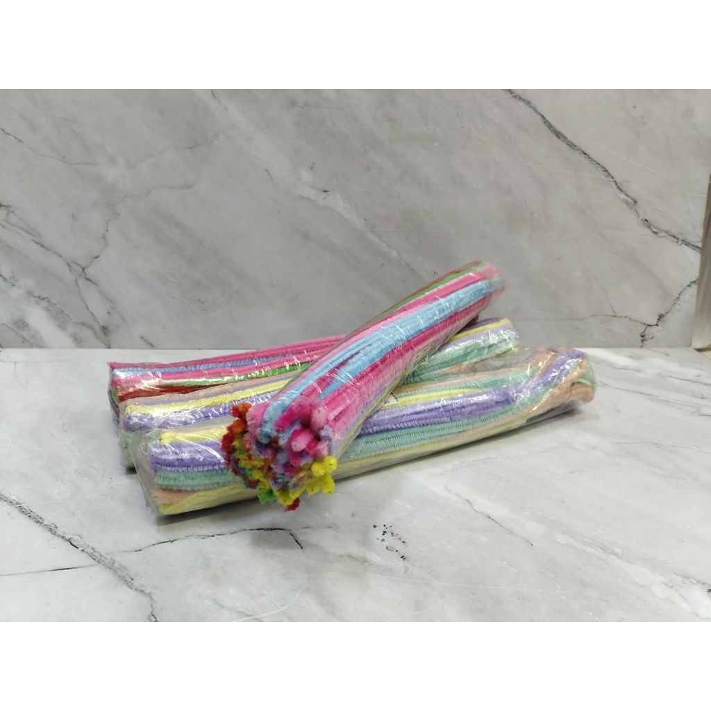 KAWAT BULU WARNA-WARNI ISI 100 PCS / KAWAT KERAJINAN / KAWAT BUNGA
