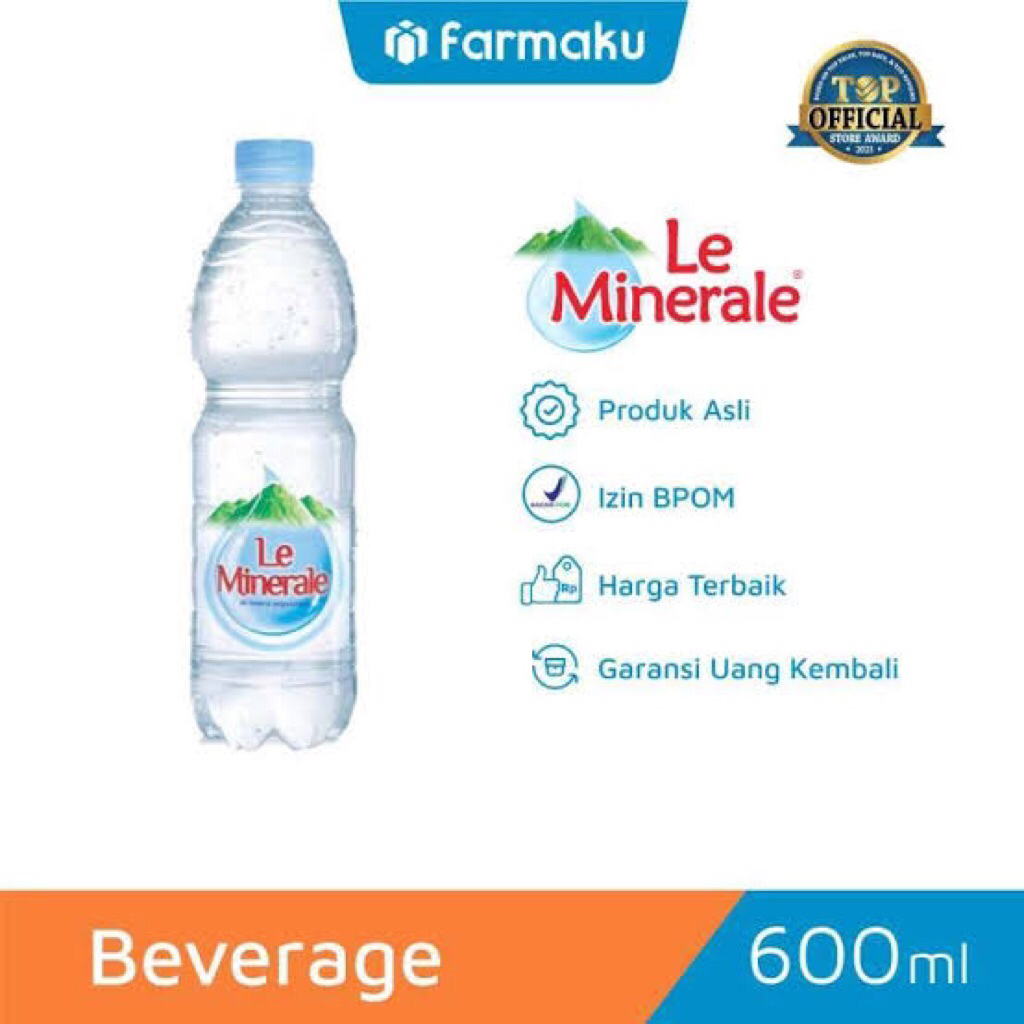 

LEE MINERAL 600ML 1karton isi 24PCS