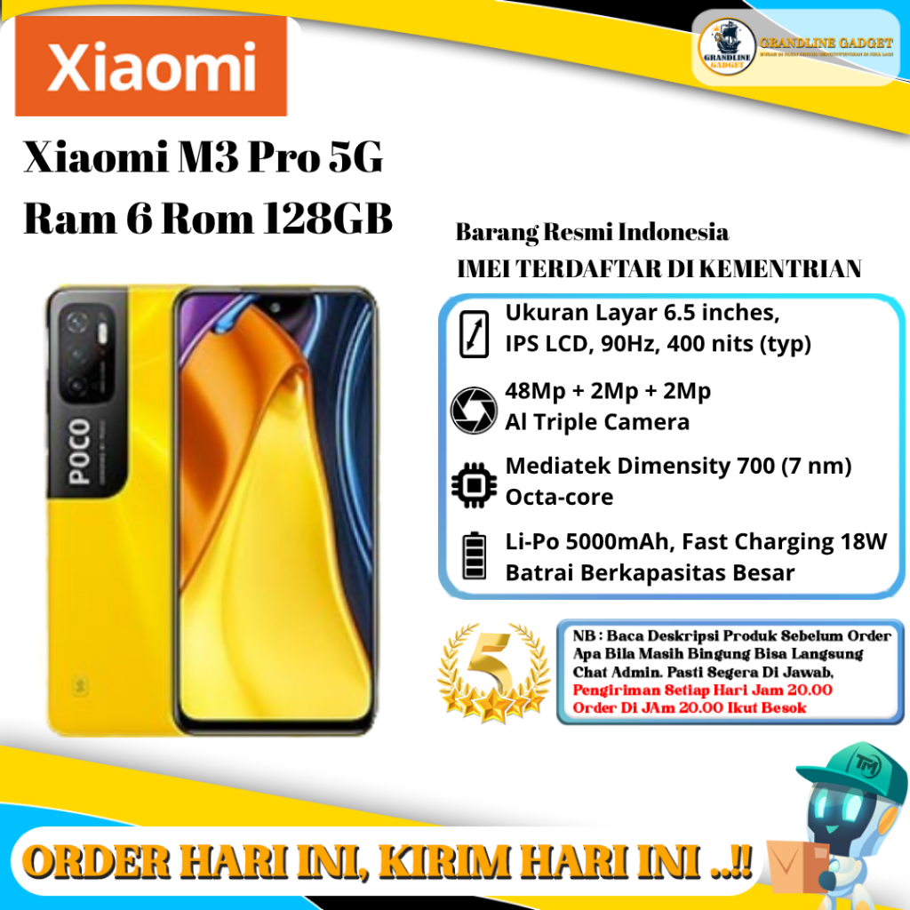 Xiaomi Poco M3 Pro 5G Ram 6 Rom 128GB