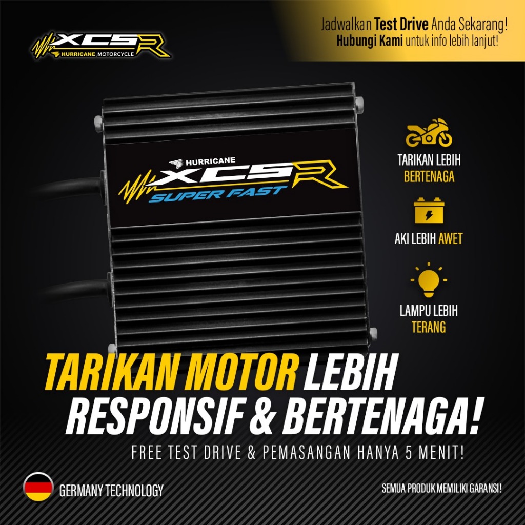 HURRICANE XCSR SUPERFAST MOTOR IRIT DAN BERTENAGA