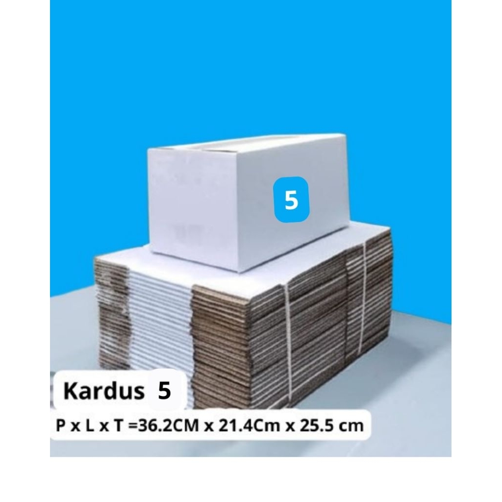 

KARDUS PEMPEK 5 PUTIH//BOX 5//DUS PEMPEK 5//KEMASAN MAKANAN