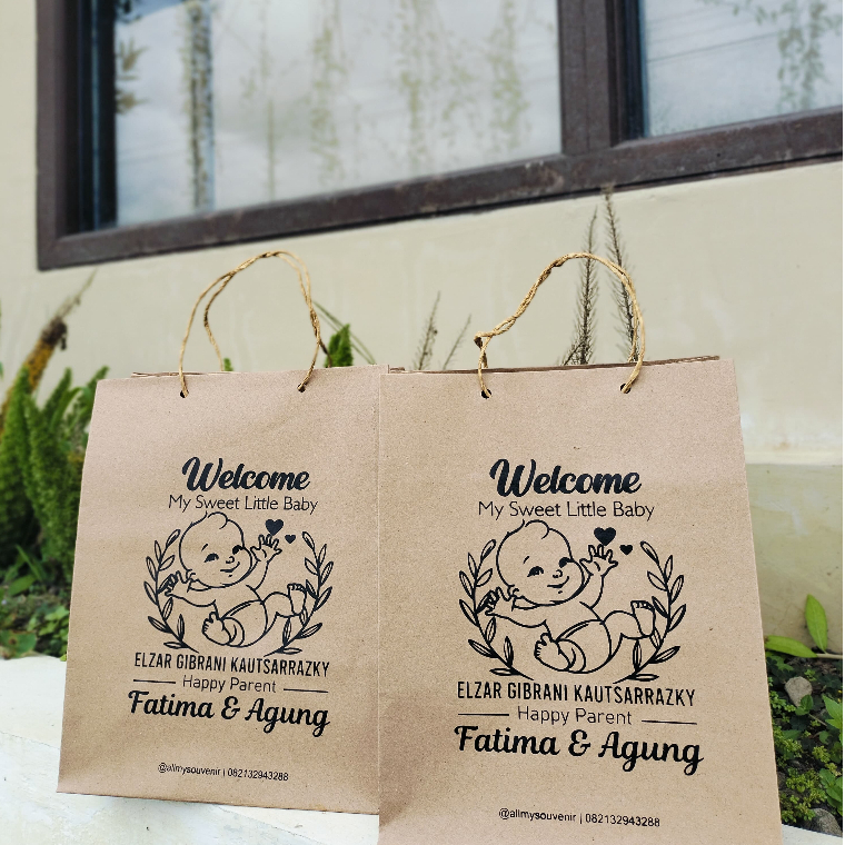 

PAPERBAG R5 SABLON / TAS ASUL" ISI 50PCS