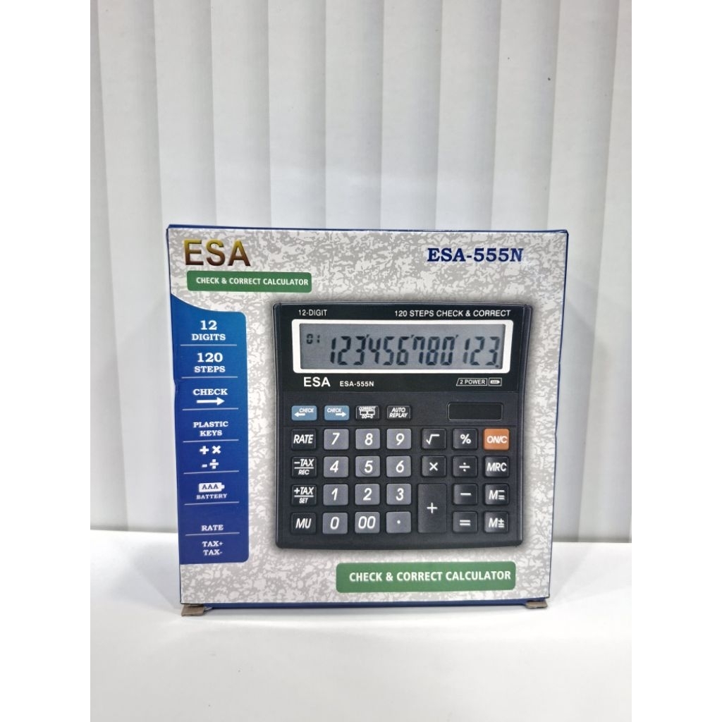 

Kalkulator Calculator ESA-555N 12 Digit