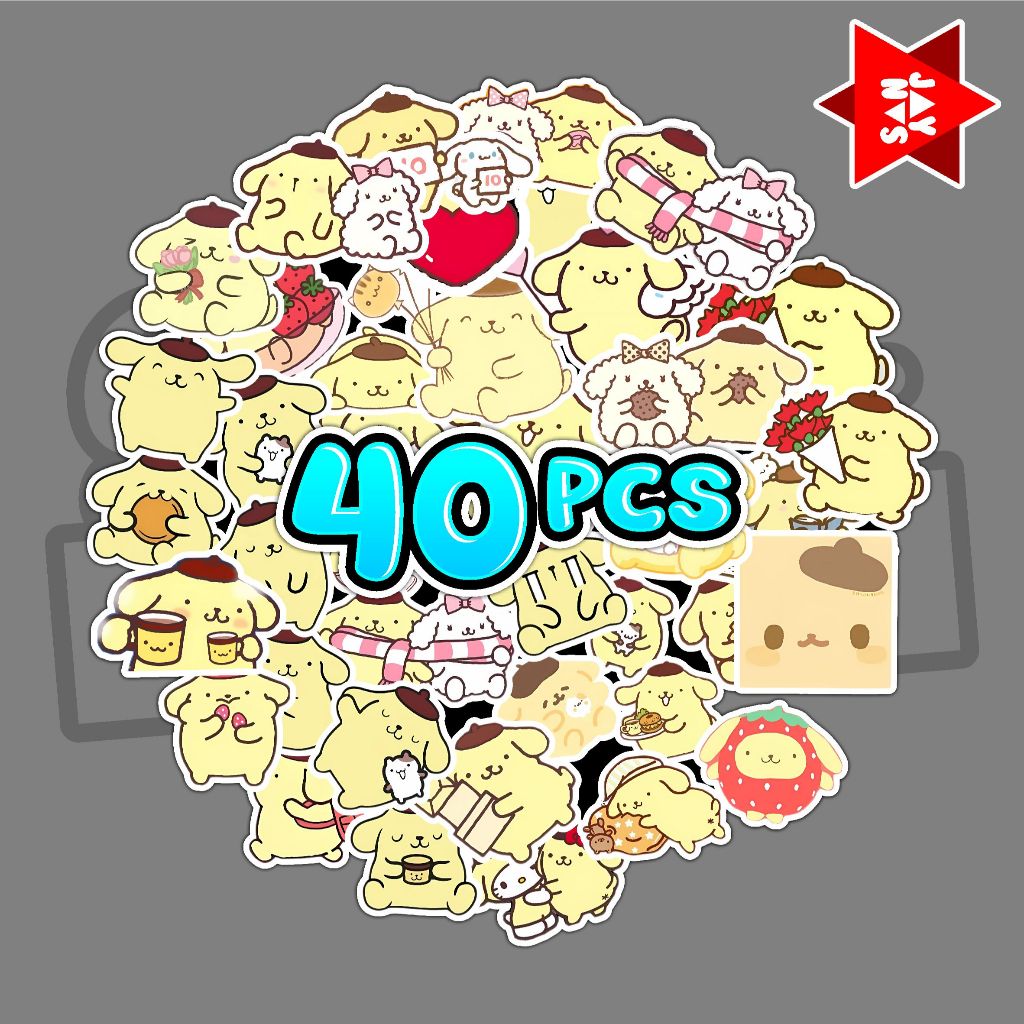 

STIKER PACK KARTUN POMPOMPURIN 40 PCS STIKER PACK VIRAL STIKER PACK AESTHETIC STIKER ESTETIK STITCH STIKER LAPTOP