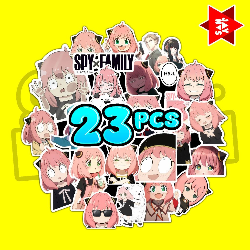 

STIKER PACK KARTUN ANIME SPY X FAMILY 23PCS STIKER PACK VIRAL STIKER PACK AESTHETIC STIKER ESTETIK STITCH STIKER LAPTOP MOTOR