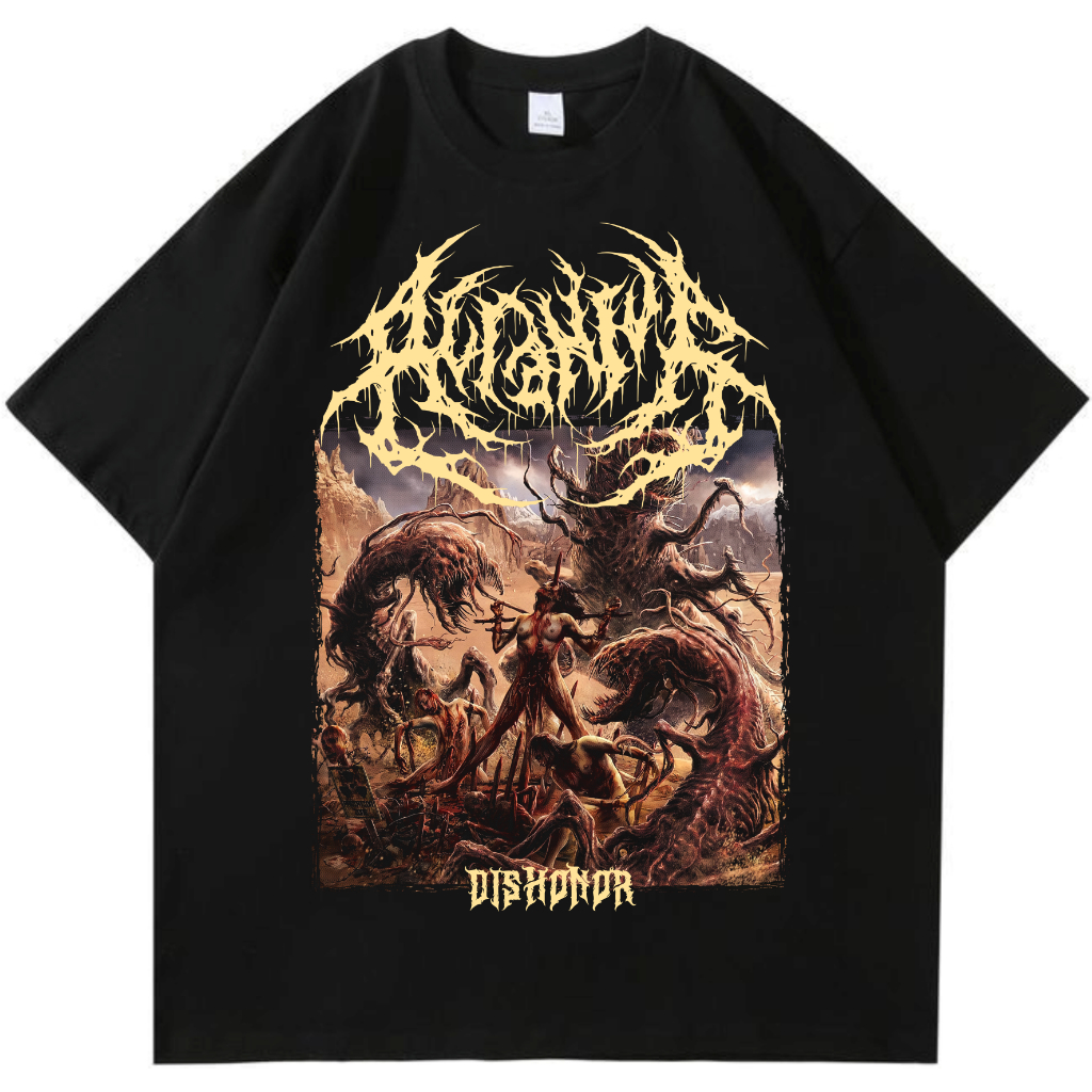 sreg kaos Band ACRANIUS Dishonor Kaos Katun Kombet 24s