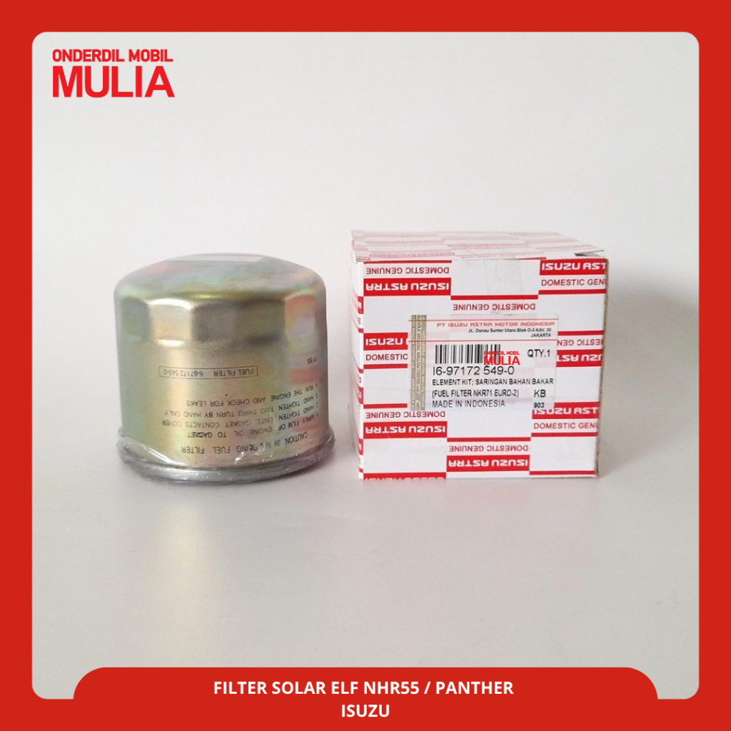 Filter Bahan Bakar / Fuel Filter Solar Elf NHR 55/Panther Isuzu
