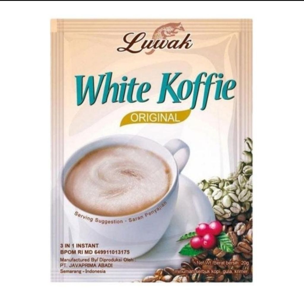 

Kopi LUWAK White Koffie Original 1 Renteng (10 x 20gr)