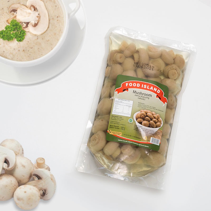 

Pouch Whole Jamur Food Island 900 gr