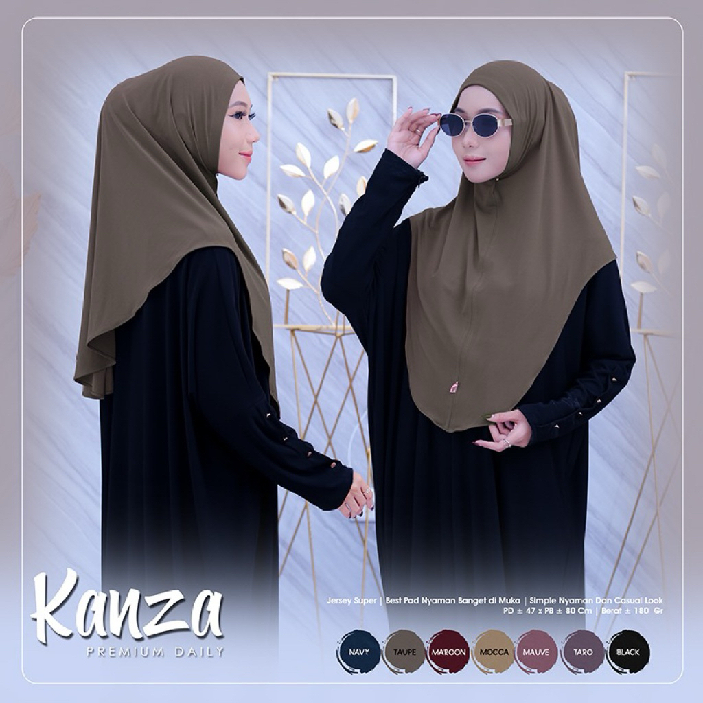 Kanza Premium Daily Hijab Originao Raqumi Hijab Instan Premium Raqumi Kanza Hijab