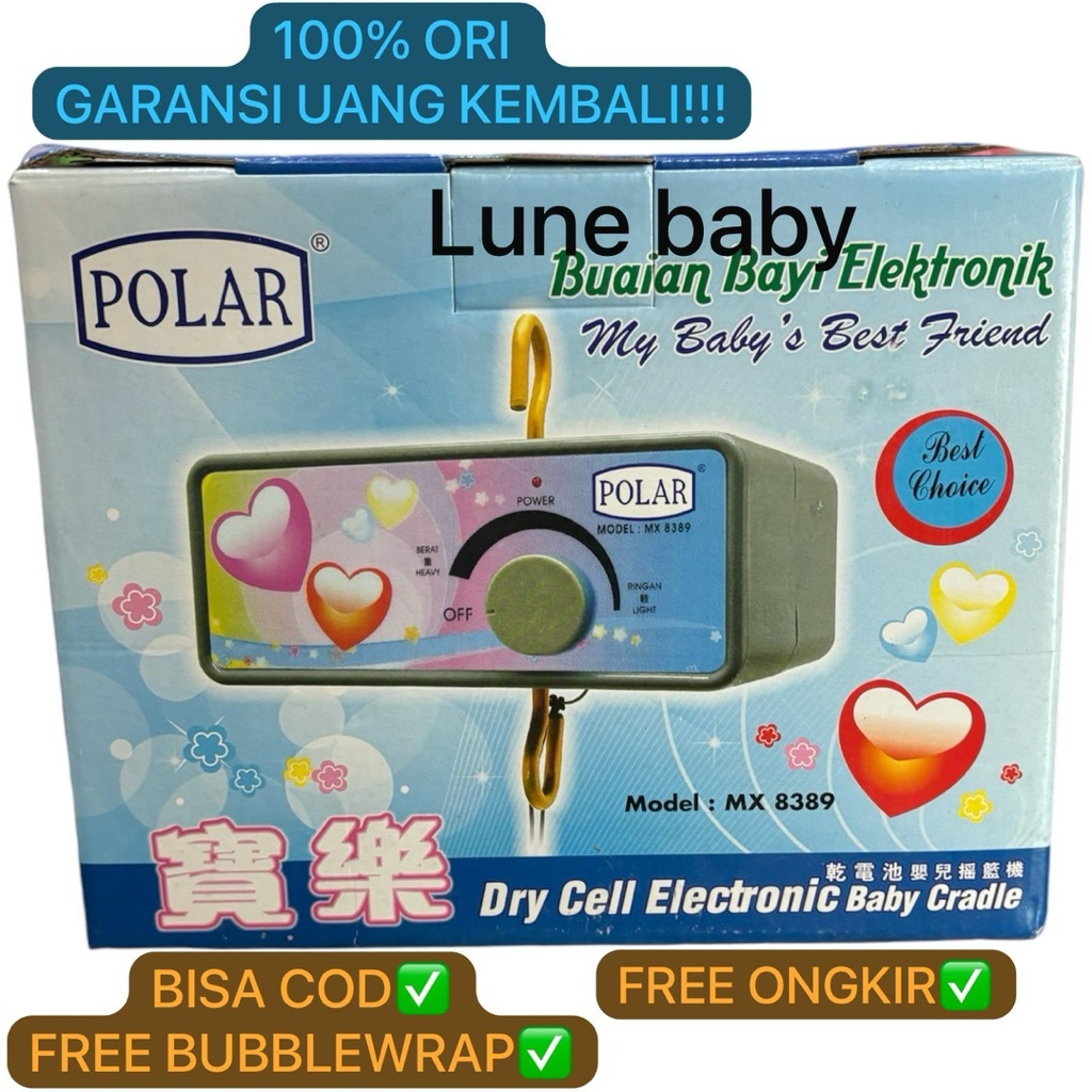 POLAR Mesin Ayunan Listrik/Buaian Bayi Komplit FULL SET