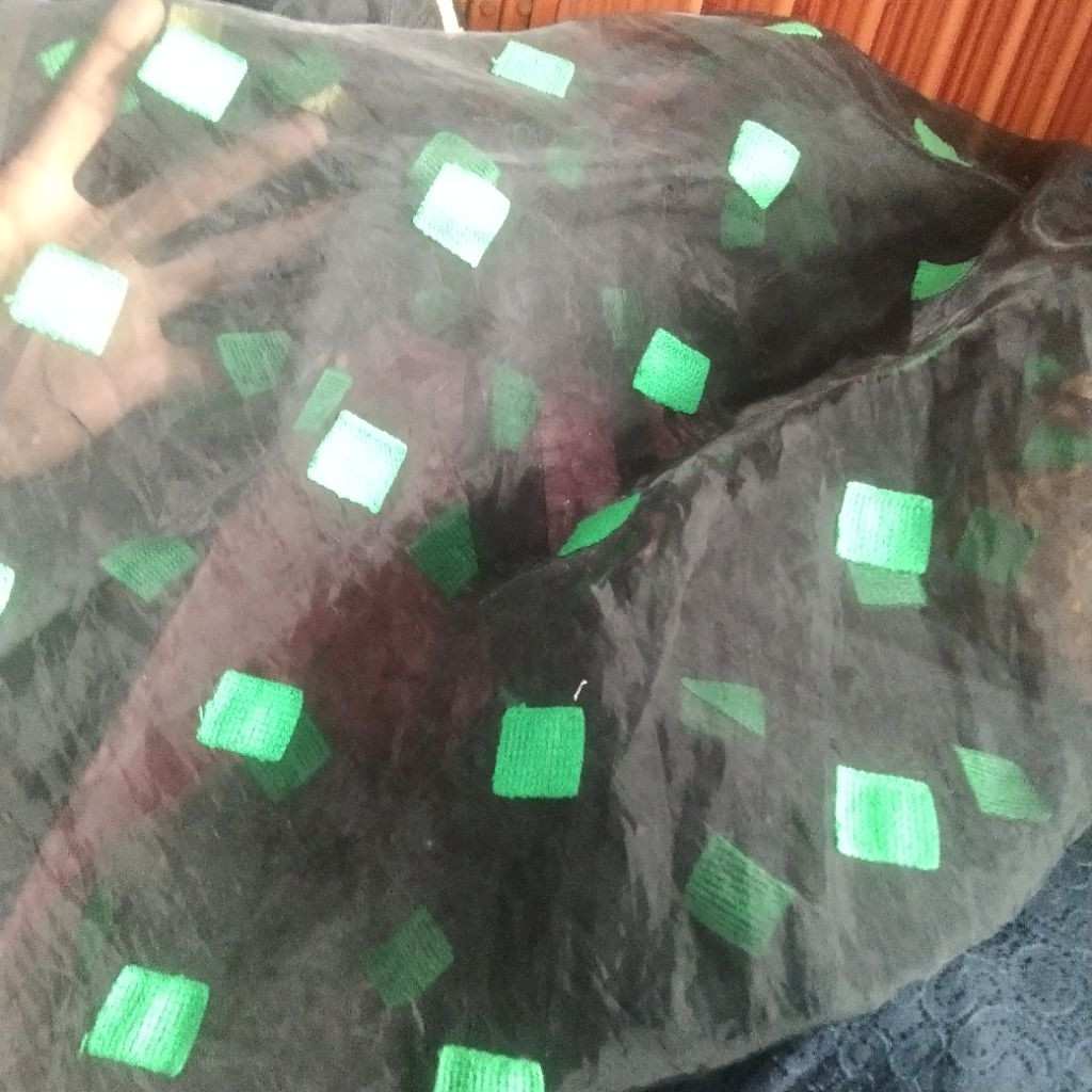 Kain organza bordir | Harga/0,5m | bahan organza bordir| bahan organza bordir | kain organza bordir.