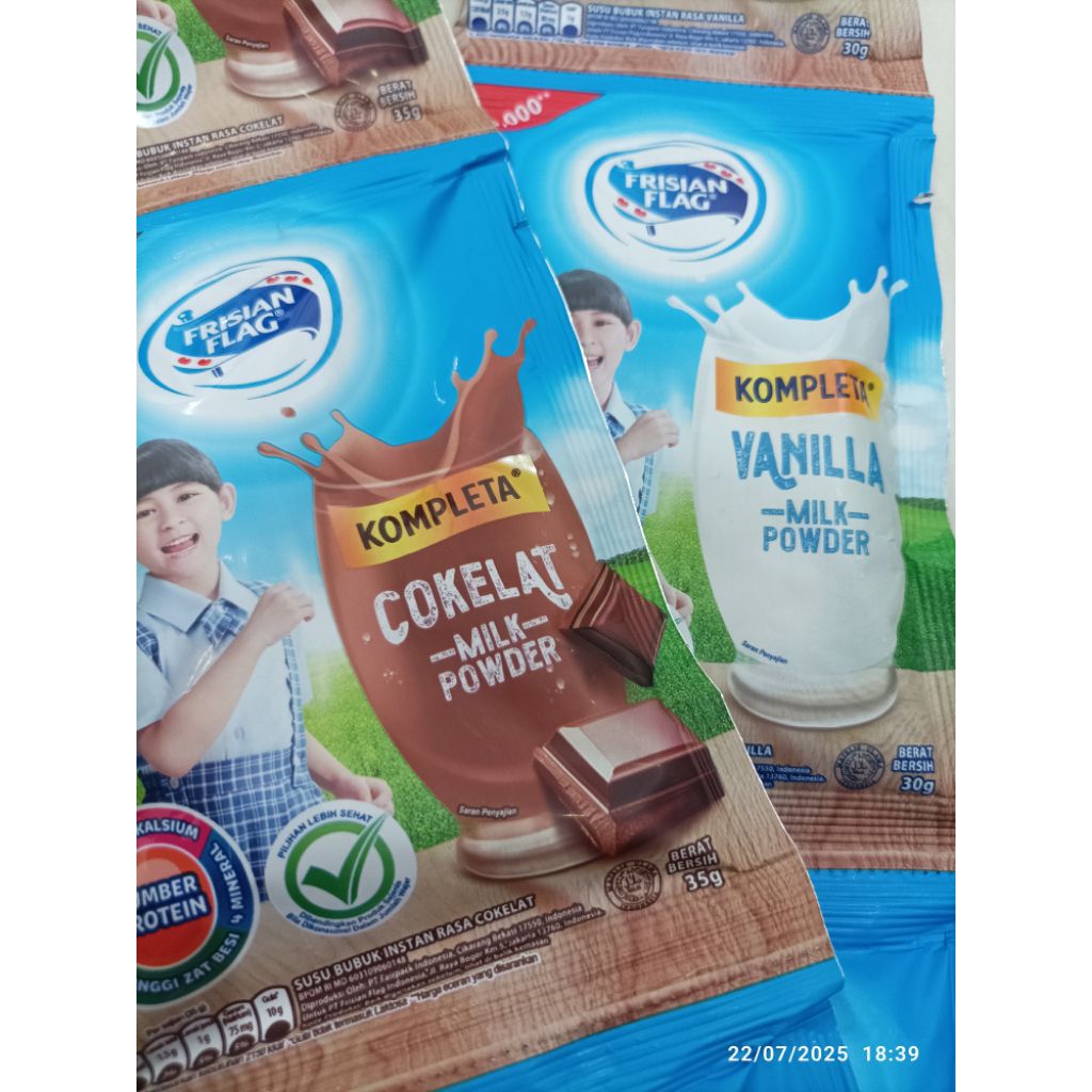 

frisian flag susu bubuk instan kompleta vanilla coklat