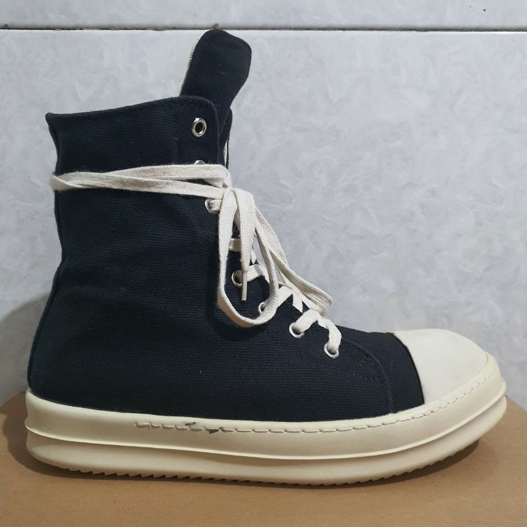 Rick Owens Canvas Ramones Boots