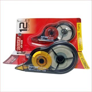 

3 PCS / 1 PCS CORRECTION TAPE JOYKO TIPE-X ROLL, TIP EX PITA KOREKSI 5mm X 12 meter HARGA 1 PCS