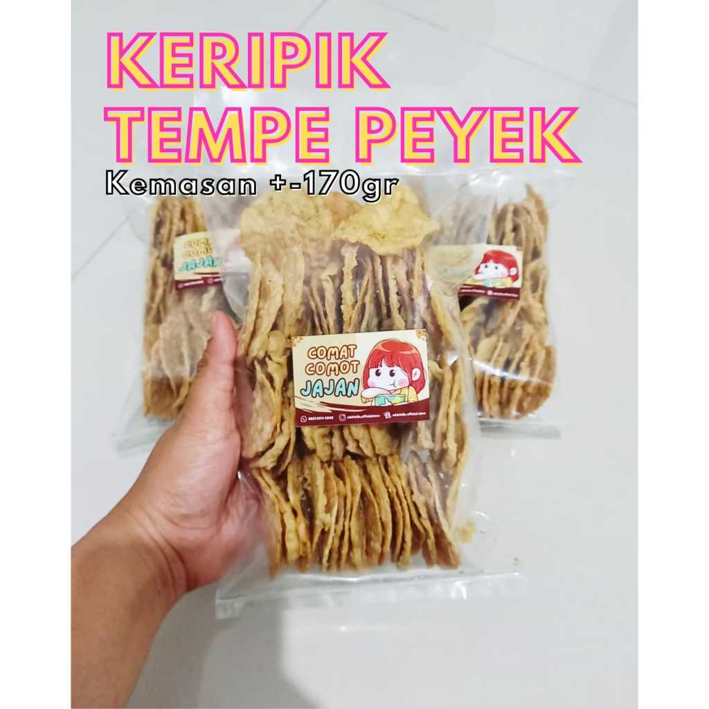 

Snack/Cemilan Repack Keripik Tempe Peyek/Murni 170gr