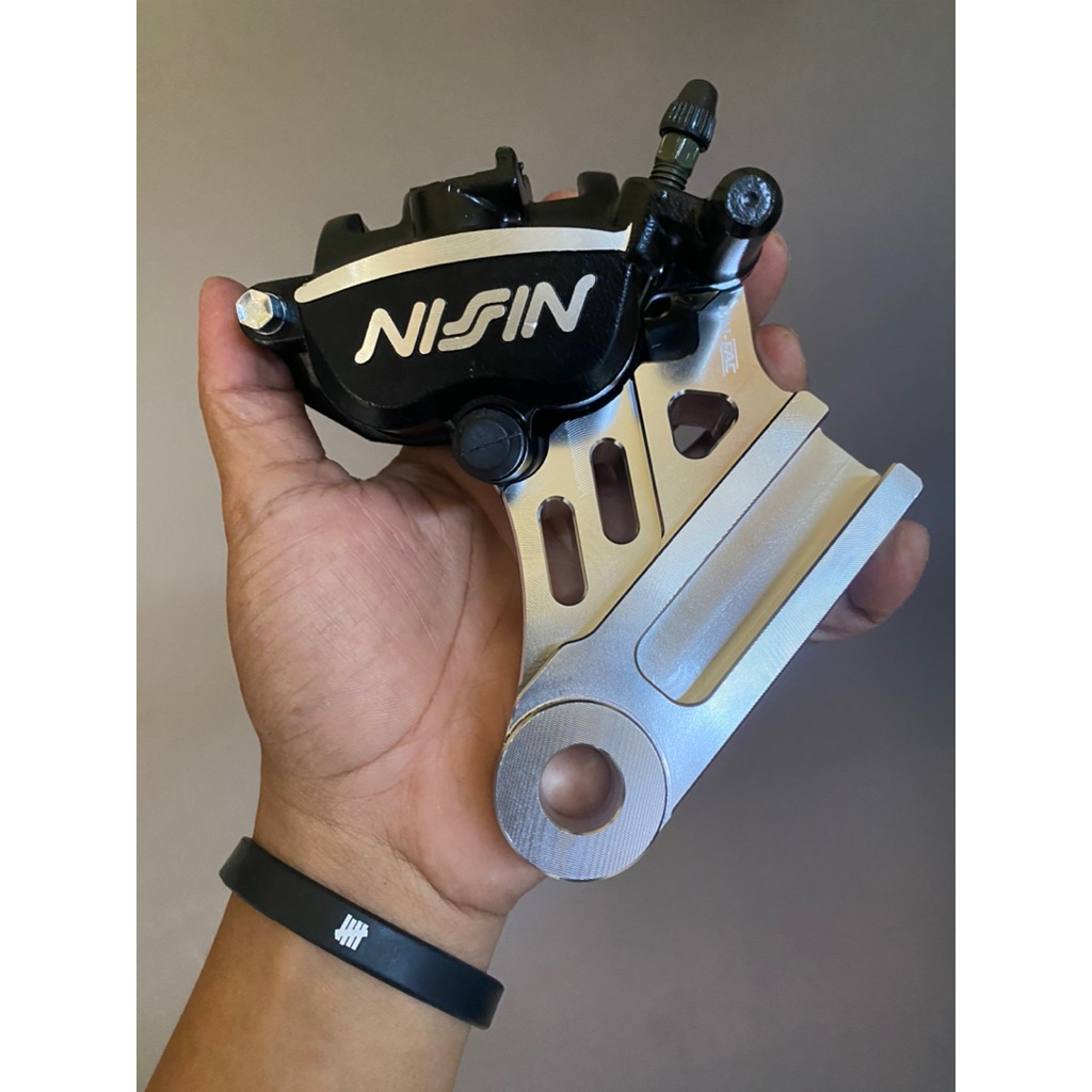 kaliper nissin 2p set brket belakang ninja rr