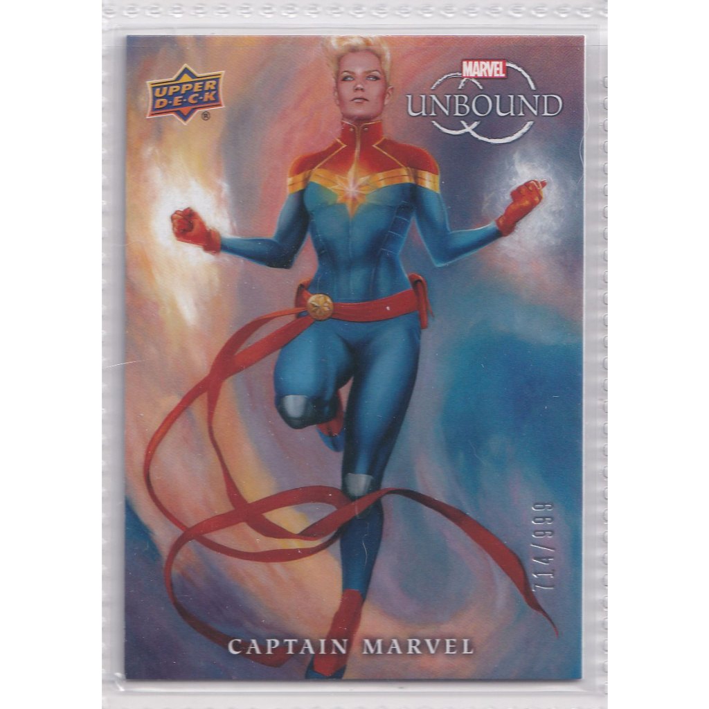 2022 Upper Deck Marvel Unbound #78 Captain Marvel #/999