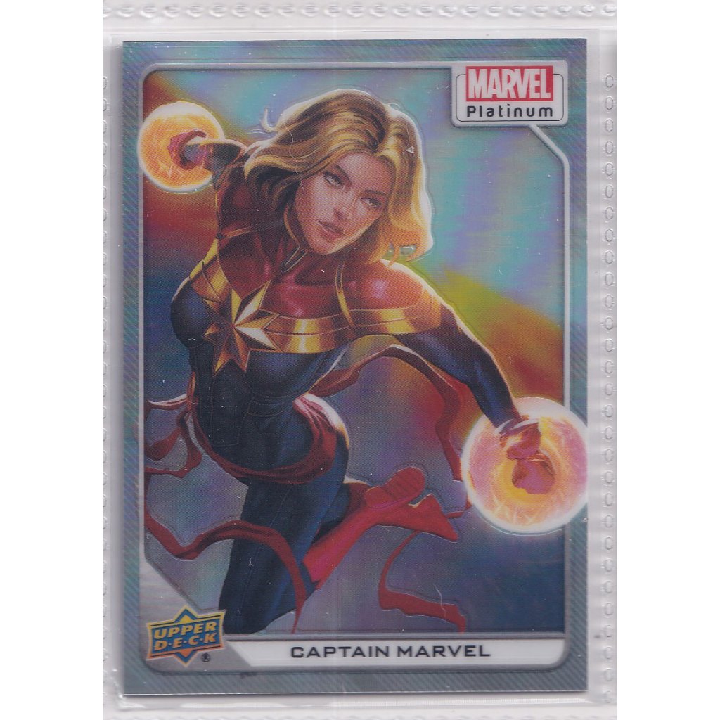 2023 Upper Deck Marvel Platinum Cover Variant #WI15 Captain Marvel
