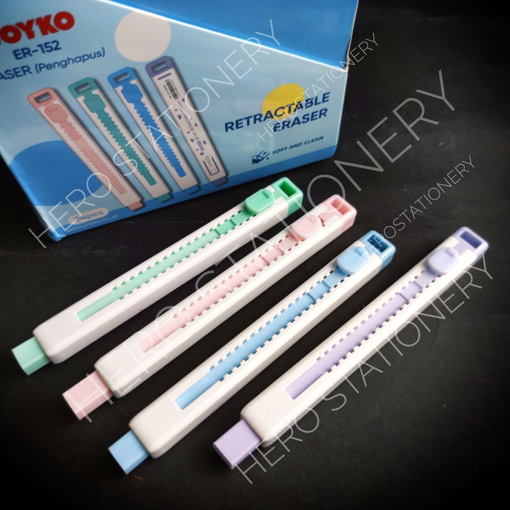 

Penghapus karet retractable eraser panjang joyko ER-152